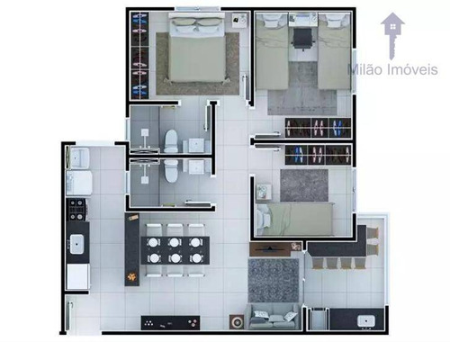 Imagem 13 de 30 de Apartamento 3 Dormitórios À Venda, 77m², Campolim Em Sorocaba/sp - Ap0078