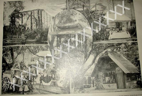 Cartel Retro Kermesse En La Plaza De Mixcoac 1897 /