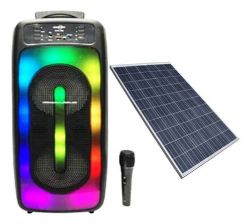 Parlante Solar Recargable Portatil Cabina Bluetooth  Mixer