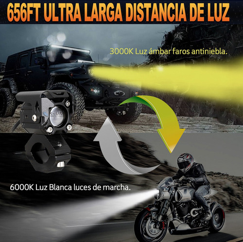 Hefu Kit Auxiliares Faros Niebla Focos De Lupas Con Alta