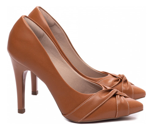Sapato Scarpin Feminino Bico Fino Com Salto Alto Para