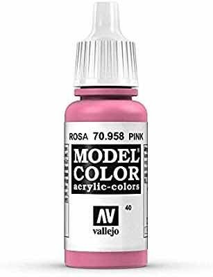 Imagen 5 de 8 de Acrilico Vallejo Model Color Rosa 70958 Pink La Plata