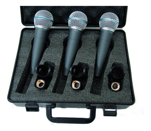  Pack De 3 Microfonos De Mano Dinámicos Moon Pro M59 Pipeta