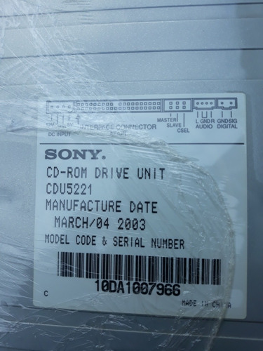Imagem 3 de 6 de Cd Rom Drive Unit Sony Cdu5221. Usado, Testado E Funcionando