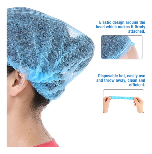 Gorro De Ducha Para Cabello, 100 Unidades, Desechable, No Te