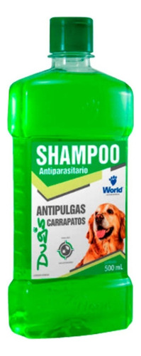Shampoo Dugs Antiparasitario Antipulgas E Carrapatos 500ml Fragrância Erva-doce