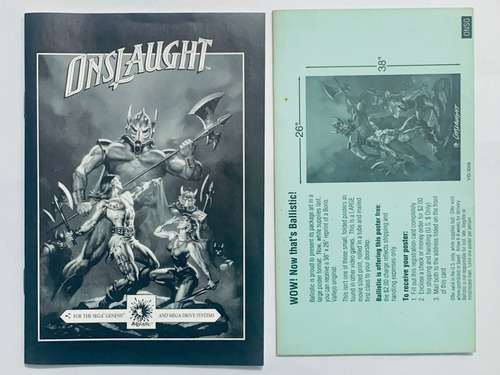 Onslaught - Sega Genesis - Ntsc - Box & Manual (acld004)