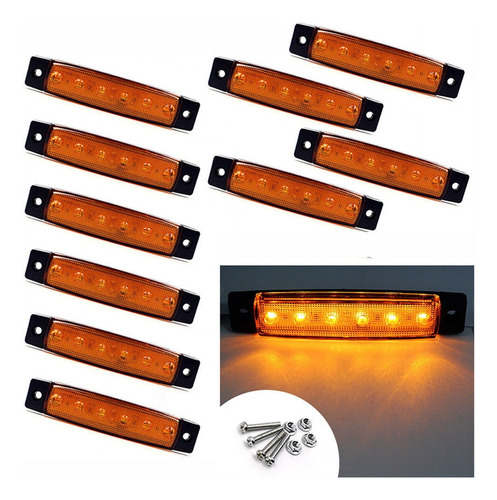 Rotulador De Remolque De 24 V, 6 Led, 10 Unidades