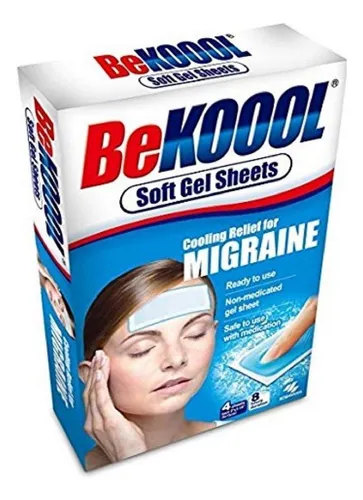 Be Koool Cooling Relief For Mraine - Láminas De Gel Suave,