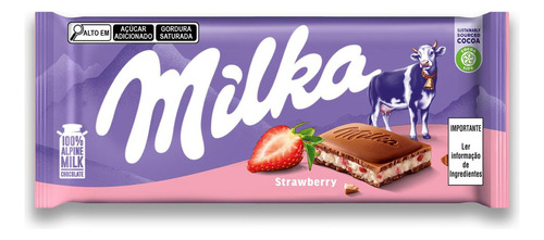 Chocolate Milka Morango 100g