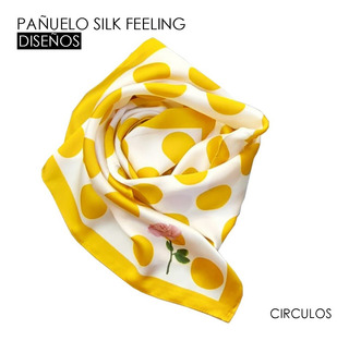 Pañuelo Silk Feeling Tie-dye Amarillo 70x70cm Pañuelo Silk Feeling Tie-dye Amarillo 70x70cm