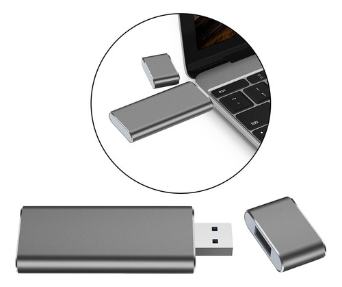 Aluminio M2 A Usb 3,0 Ssd Carcasa Adaptador De Lector De