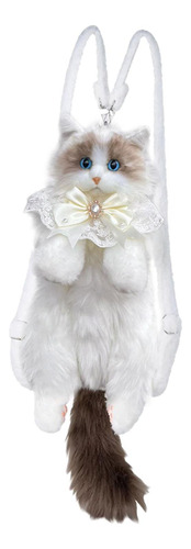 Bonita Mochila De Gato De Peluche, Mochila De Dibujos