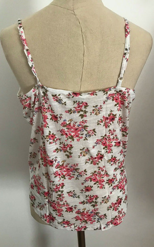 Forever21. Blusa Musculosa Floreada Con Breteles. Talle L