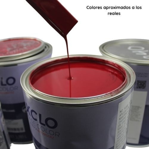 Base Color Acrilico Automotriz Sherwin Williams (xclo Base) Rojo Brillante 3.785 Lt