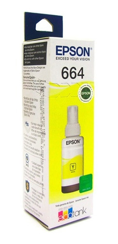 Tinta Epson T664 Amarillo Original L200 L210 L375 L380 L575