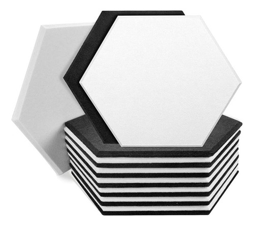 Paquete De 16 Paneles Acústicos, Acolchado De Pared Hexagona