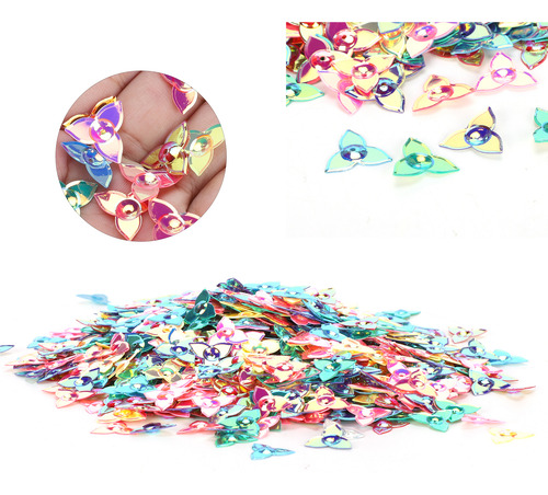 Confeti En Forma De Flor Con Purpurina, Lentejuelas, Color F