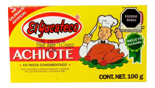 Achiote El Yucateco En Pasta 100gr