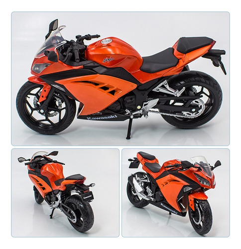 M Kawasaki Ninja Zx-6r Miniatura Metal Moto Adornos