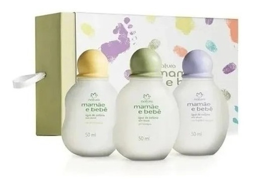 Natura  Mama Y Bebe Kit De 3 Colonias 50ml Sin Alcohol