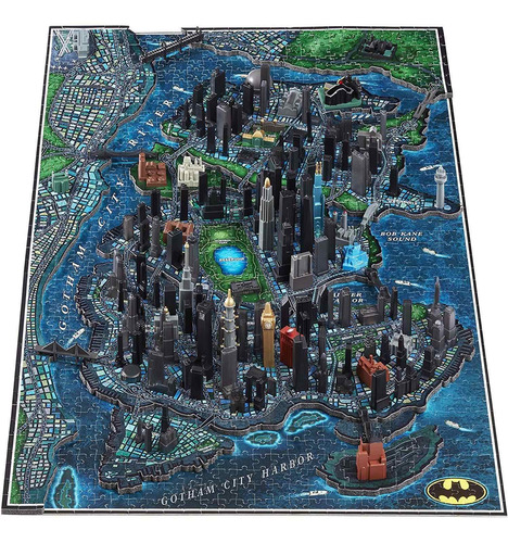 Puzzle 4d Del Paisaje Urbano De Batman Gotham City Time 3d (