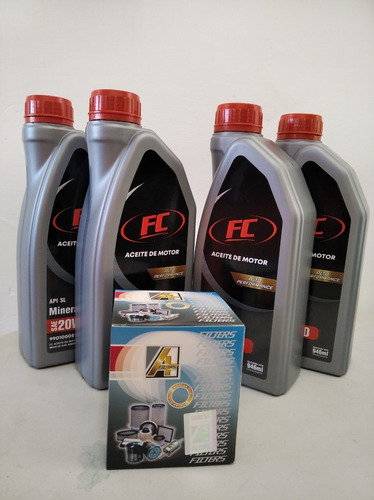 Aceite Fc Sae 20w50 Mineral Api Sl - Combo