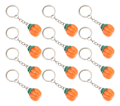 Llavero Decorativo Con Forma De Calabaza, 12 Unidades
