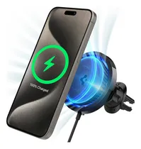 Comprar Soporte para Celulares Spigen Negro con Fijación Imán y Sopapa para Rejilla de Ventilación, incluye Cargador. Ideal para Vehículos.