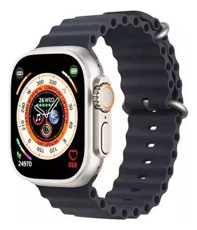 Smartwatch Reloj Inteligente T20 Ultra 2 Azul Acero Lisa Gris Blanco Negro Y Rosa Metal