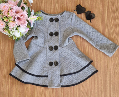 Imagem 6 de 6 de Casaco Sobretudo Blusa Frio Menina Inverno Infantil Minidiva