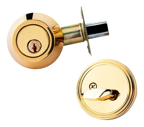 Cerradura Cerrojo Seguridad Acero Inoxidable + 3 Llaves