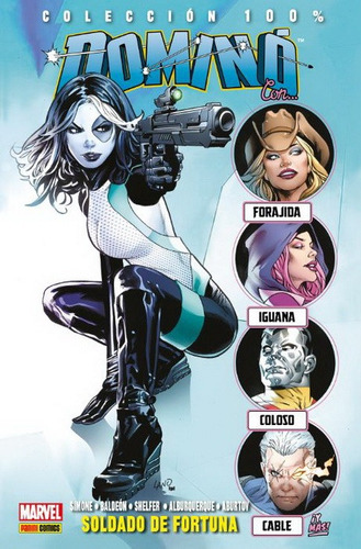 Colecc 100% Marvel Domino # 02 - Soldado De Fortuna, De Gail Simone. Editorial Panini Comics, Edición 1 En Español