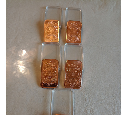 Lingote De Cobre Puro De 1 Onza Troy 0,999 Saint Gaudens
