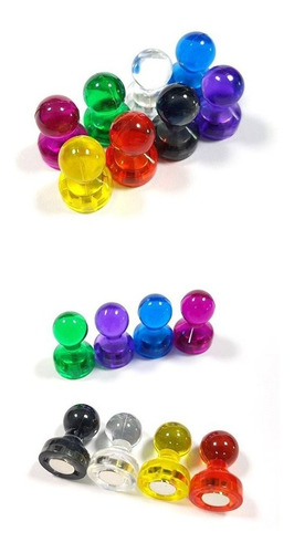 20 Piezas Push Pin Imanes Para Nevera, Pizarrón Colores Surt