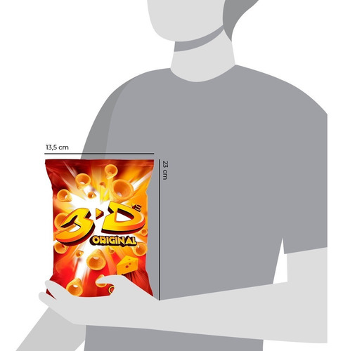 Imagen 2 de 3 de 3ds Mega Queso 143 Gr | Snacks Pepsico Picadas Cumpleaños