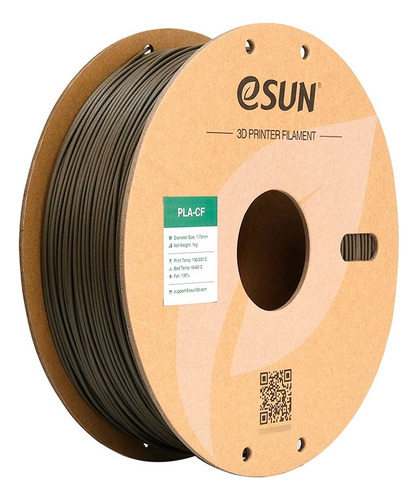 Filamento Esun Epla Cf Brown - Pla Com Fibra De Carbono Cor Marrom