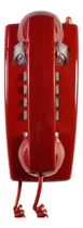 Comprar Telpal Teléfono De Pared Rojo, Teléfono Analógico Con Cable Para Montar En La Pared Con Campana Tradicional Fuerte, Soporte De Pared Para Teléfonos Fijos Clásicos Con Control De Volumen Del Auricular
