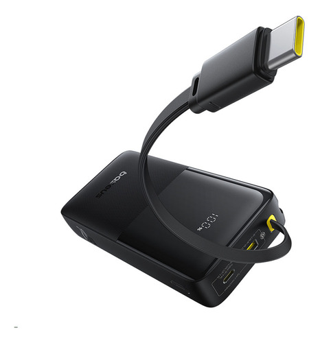 Batería Externa Baseus Bipow 2 10000 Mah, Usb Tipo-c, Negro