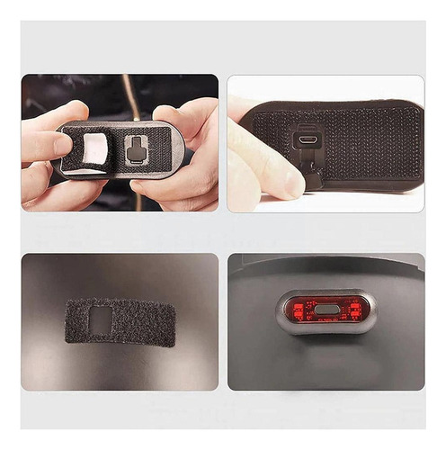 Luz Trasera For Casco De Motocicleta, Lámpara Trasera Modif
