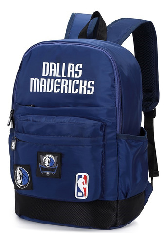 Mochila Deportiva Nba Dallas Mavericks Basket Bolsillos New