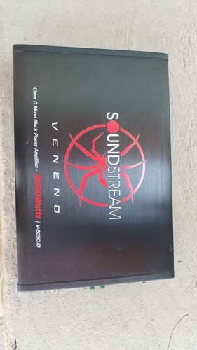 Amplificador Clase D Monoblock 2000w Max Veneno Soundstream (Usado)