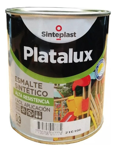Esmalte Sintético 3,6lts Platalux Sinteplast Colores 