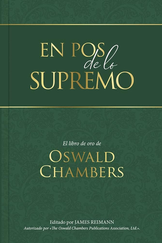 Libro En Pos Lo Supremo, Oswald Chambers