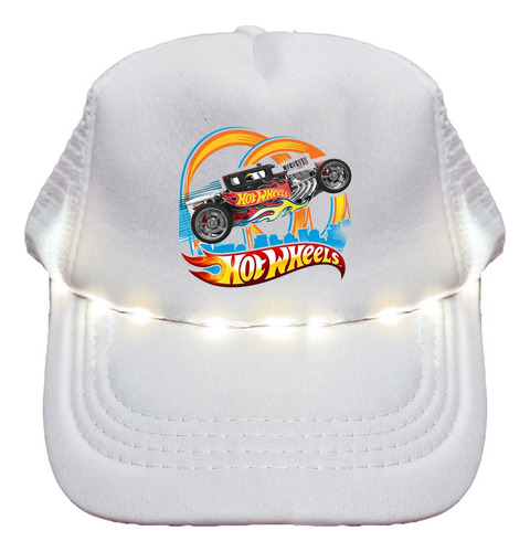 Gorras Trucker Para Niño Con Luz Led - Hot Wheels - 30 Un