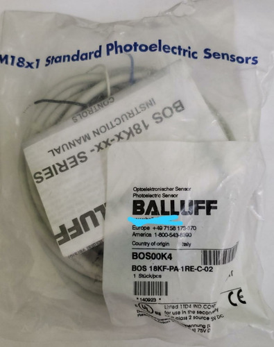 Sensor Balluff Bos 18kf-pa-1re-c-02