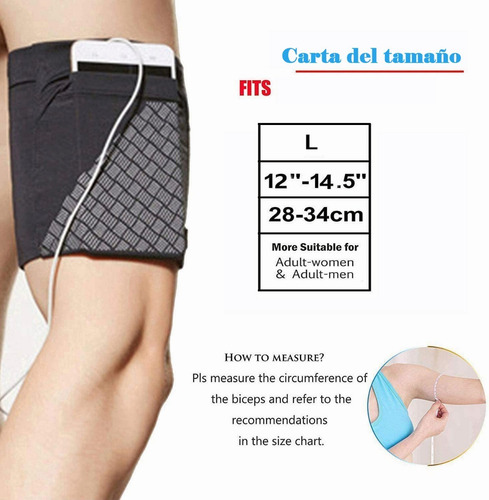 Imagen 4 de 10 de Brazalete Deportivo Para Teléfono Con Bolsa Para Llaves(l)