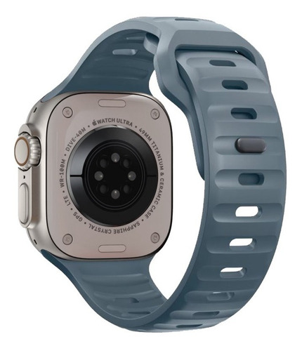Imagen 2 de 8 de Correa Deportiva Silicona Para Apple Watch Ultra (49 Mm)