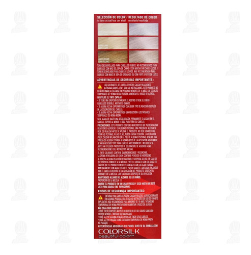Revlon Tinte Colorsilk Color Effects Platinum Tono Plateado Plateado