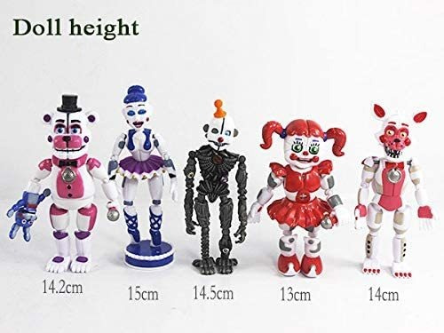 Imagen 2 de 6 de Juego De 5 Figuras De Acción Fnaf - Juguetes Muñecas Regalos